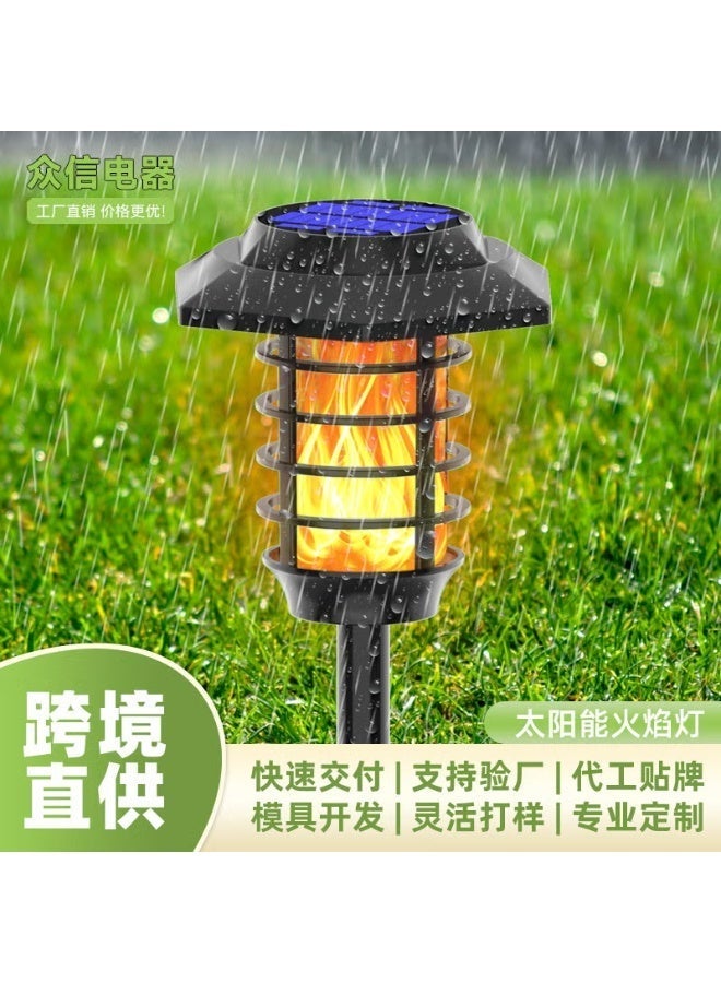 HOMIVA Solar Flame Garden Light Outdoor – Dual LED Solar Torch Lamp Waterproof Landscape Lawn Pathway Ambient Lighting - Image 5